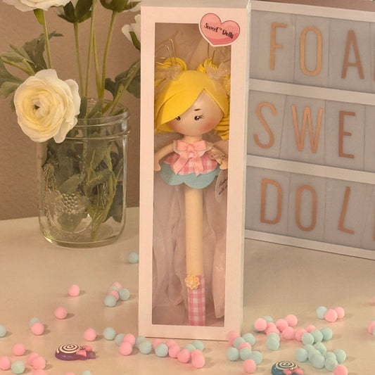 Golden Sunshine Fairy Fofupluma – Handcrafted Decorative Pen (Fofupluma Hada Rayo de Sol – Bolígrafo Decorativo Hecho a Mano)